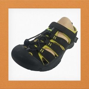 KEEN Whisper Men’s Size 4 Women’s 6 Black/Lime‎ Waterproof Hiking Sport Sandals